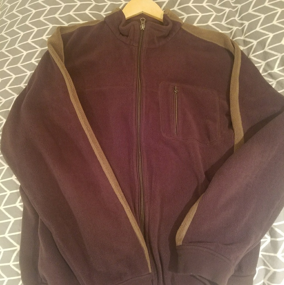 Toad & Co. mens zip up fleece jacket -soft! - Picture 4 of 5